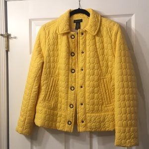 Yellow Rafaella spring jacket size L washable